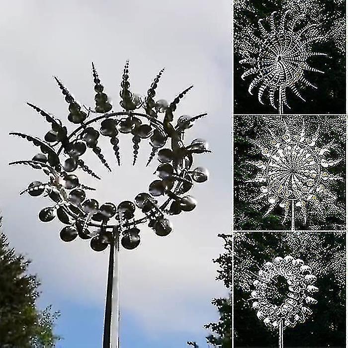 Outdoor Rotating Metal Wind Chimes