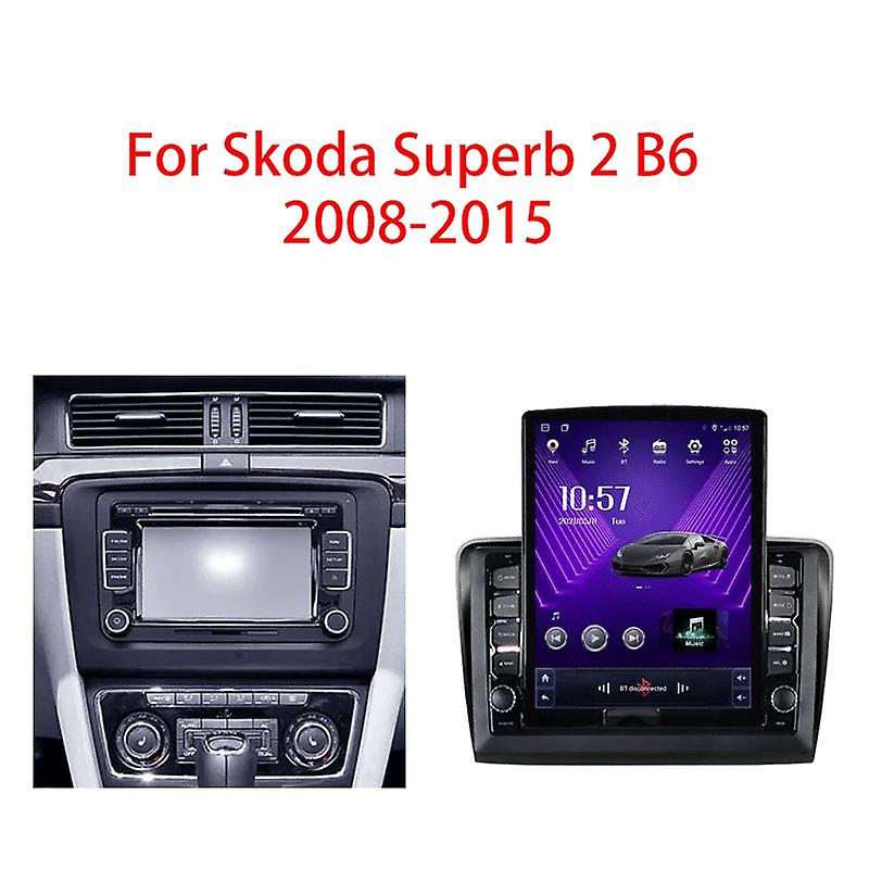 Tesla Type Android For Skoda Superb 2 B6 2008 -2015 Car Radio Multimedia Video Player Navigation GPS