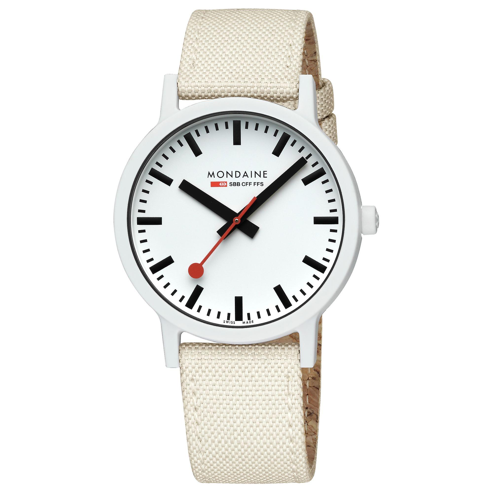 Mondaine Unisex Watch Wristwatch 41 mm MS1.41111.LT Essence Textile