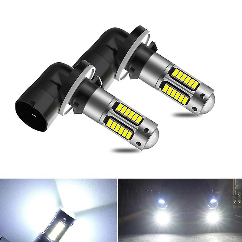 2x 881 H27 Led Bulb 30 4014smd Car Fog Lights Driving Day Running Lamp Automobiles Bulbs Super Bright Car Bulbs White H27W/2