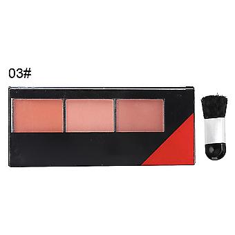 Pretty Fairy Lang anhaltendes feuchtigkeitsspendendes Gesichts-Make-up Rouge gepresstes Puder - 03 # (3 Farben)