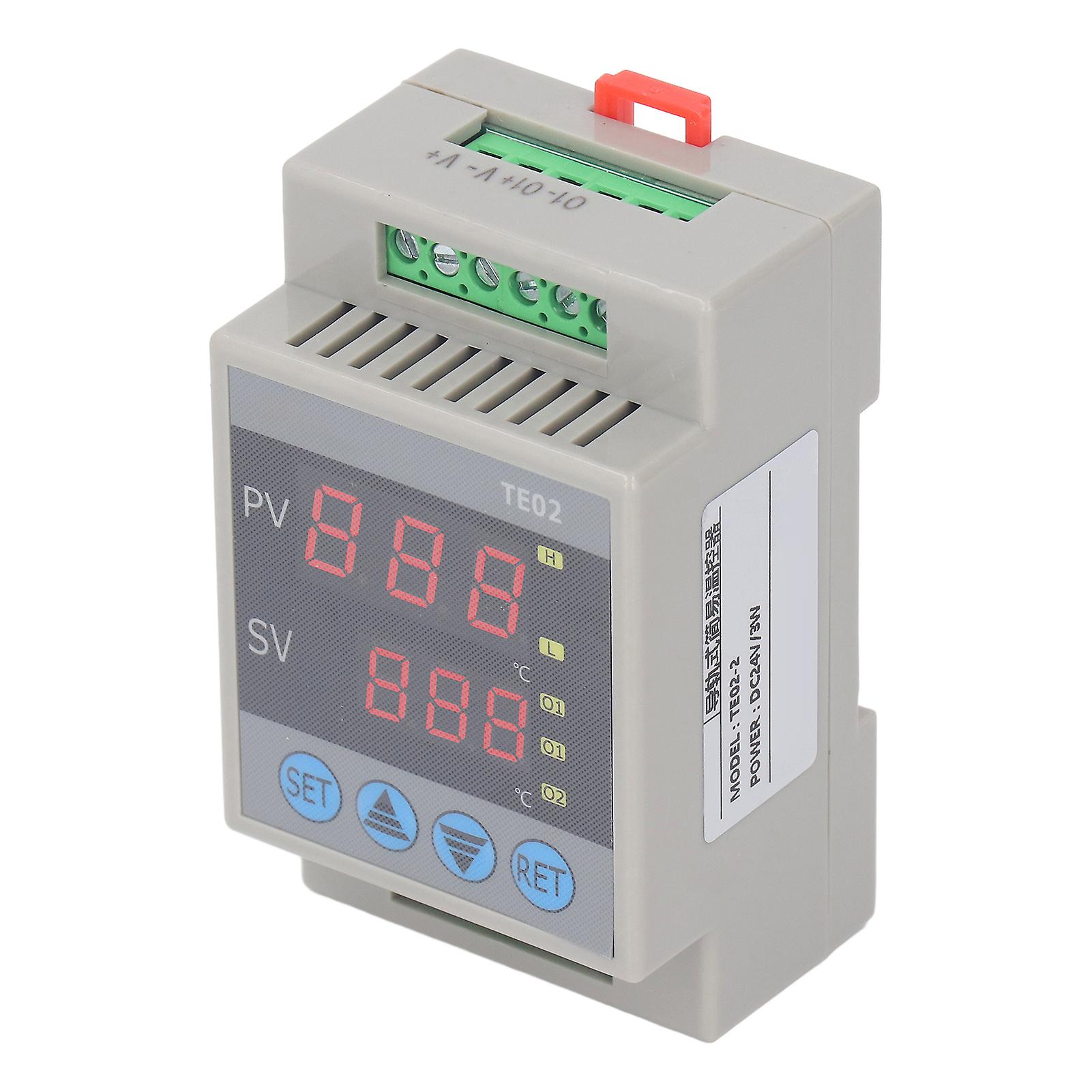 Digital Temperature Controller TE02-2, -50~120℃, 24V DC Relay Output