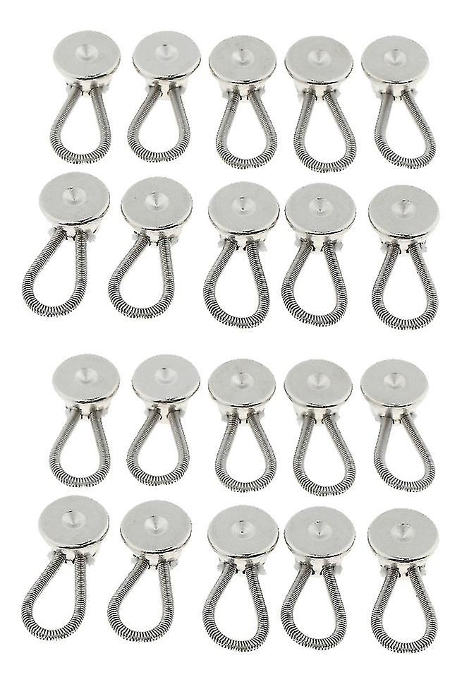 Neck Extender Button Stretcher Extender, Elastic Extension Buttons Cuffs Neck Extension Buttons (20 
