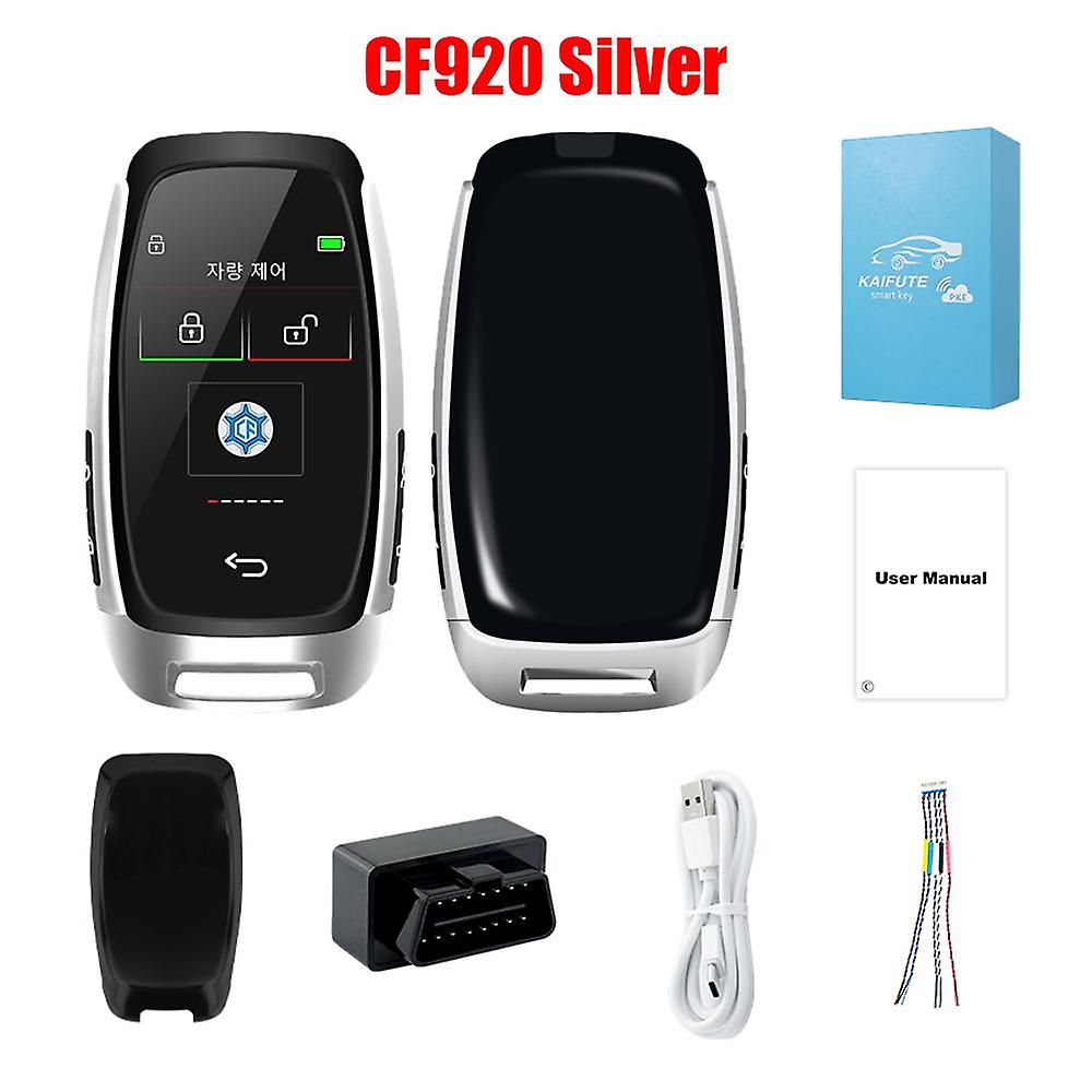 Cf920 Clé LCD universelle intelligente modifiée avec affichage de l’heure Entrée confortable Auto Lock Keyless Go pour toutes les voitures avec une seule clé Start
