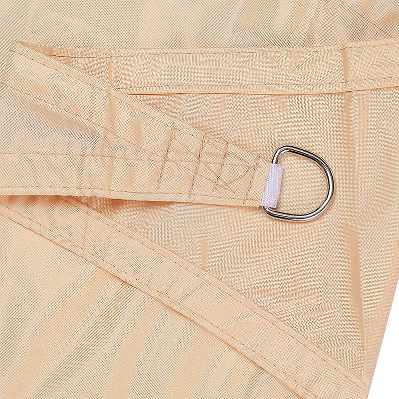 Sunnday - Toldo vela impermeable de 3 x 3 x 4,2 m, diseño triangular rectangular, ideal para patio, jardín, actividades al aire libre, color arena