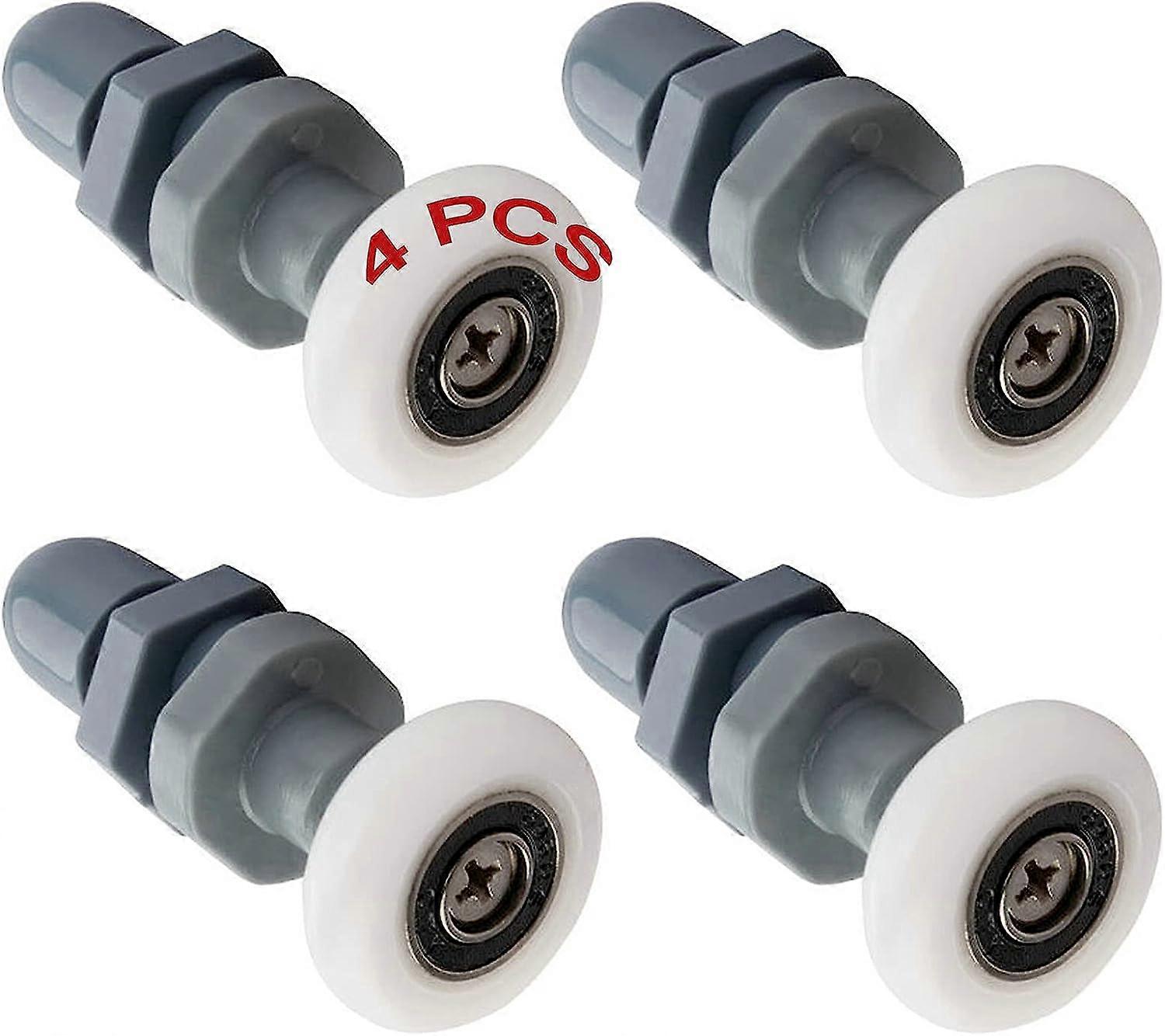 4pcs holdbar plast dusj dør løpere skyve spor lager baderom glass for reservedeler (20mm)