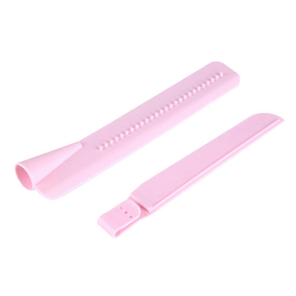 Height Adjustable Cream Cake Scraper Butter Smoother Bakery Pastry Crafting Tool (Pink)