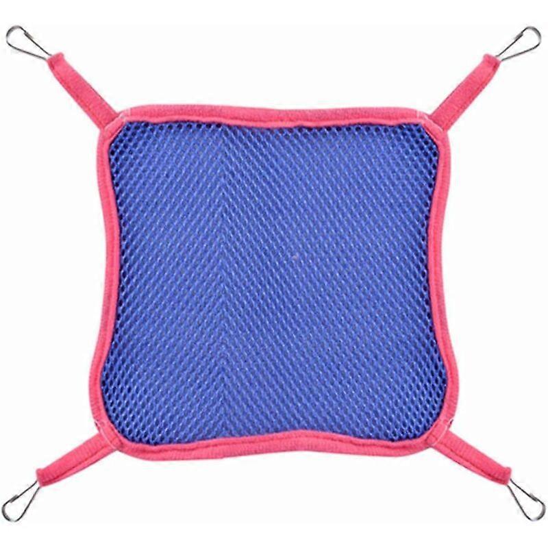 Breathable Summer Mesh Fabric Hammock for Hamster Squirrel Chinchilla Kitten Pet Nest Rodent Hanging House -Large 30x29cm-