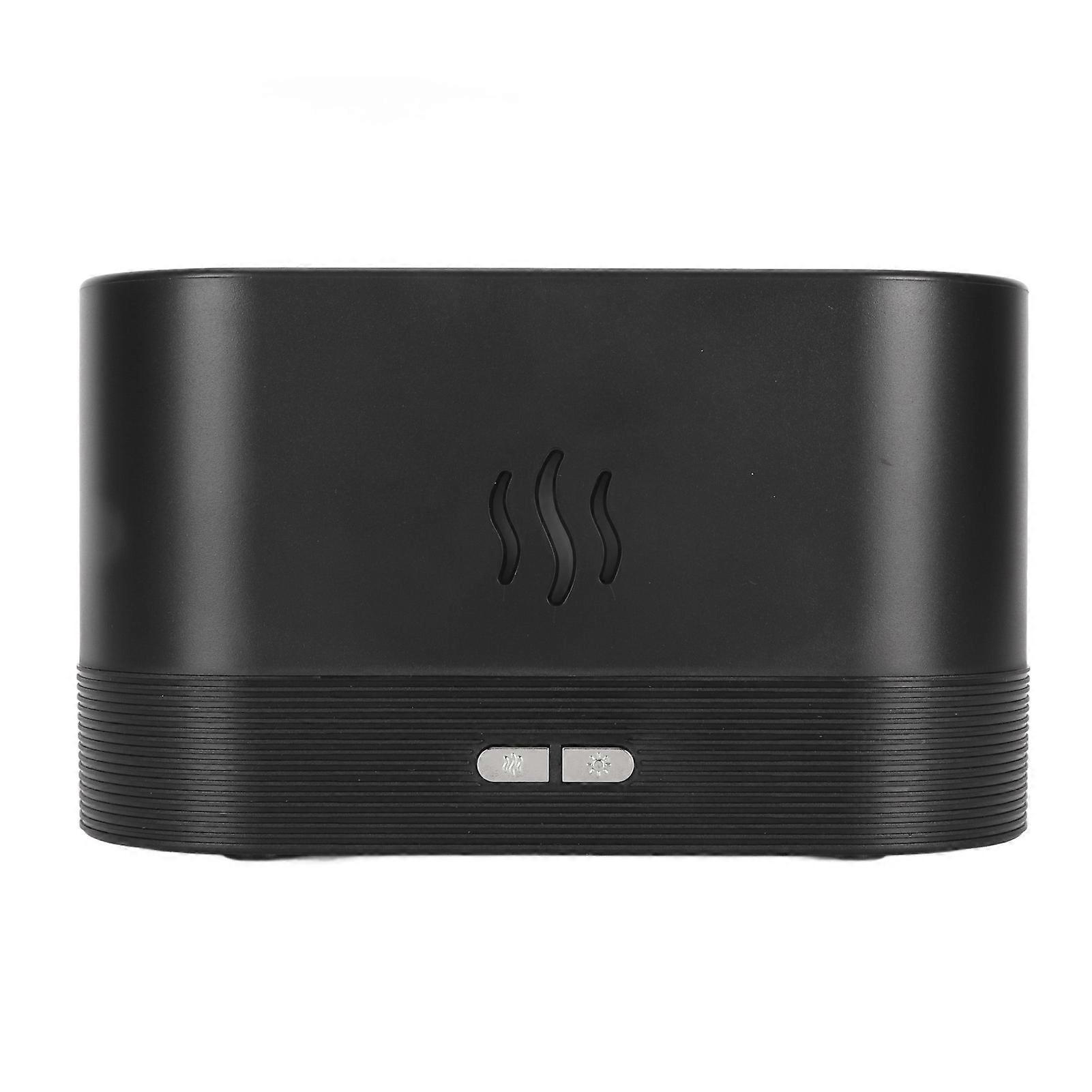 180ml USB Flame Light Aroma Diffuser Humidifier Black