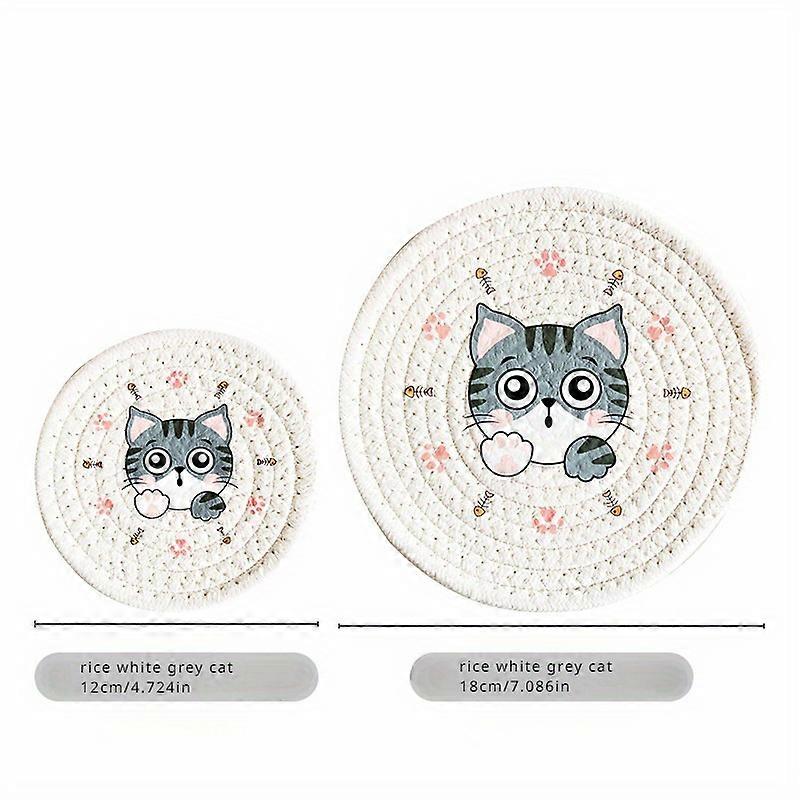 断熱マットホームダイニングテーブルプレートマットラウンドコースターアメリカンプリントキャットマットレストランイードアルアドハムバラク