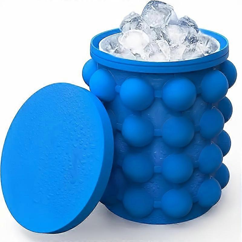 1pc, Ice Bucket, Large Silicone Ice Cube Tray, Quick Cooling Ice Maker Mold, Ice Wine Container, Ice Bucket Mold, Round Ice Maker Mold, Summer Essenti