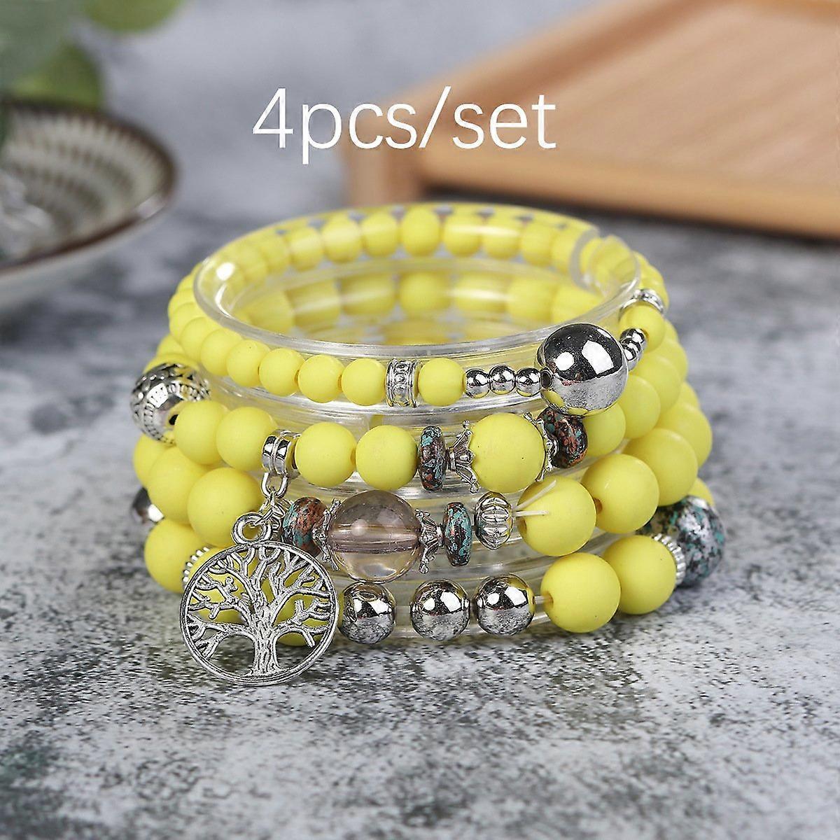 Bracelet - Sunny Yellow Life Tree - Vibrant Vitality