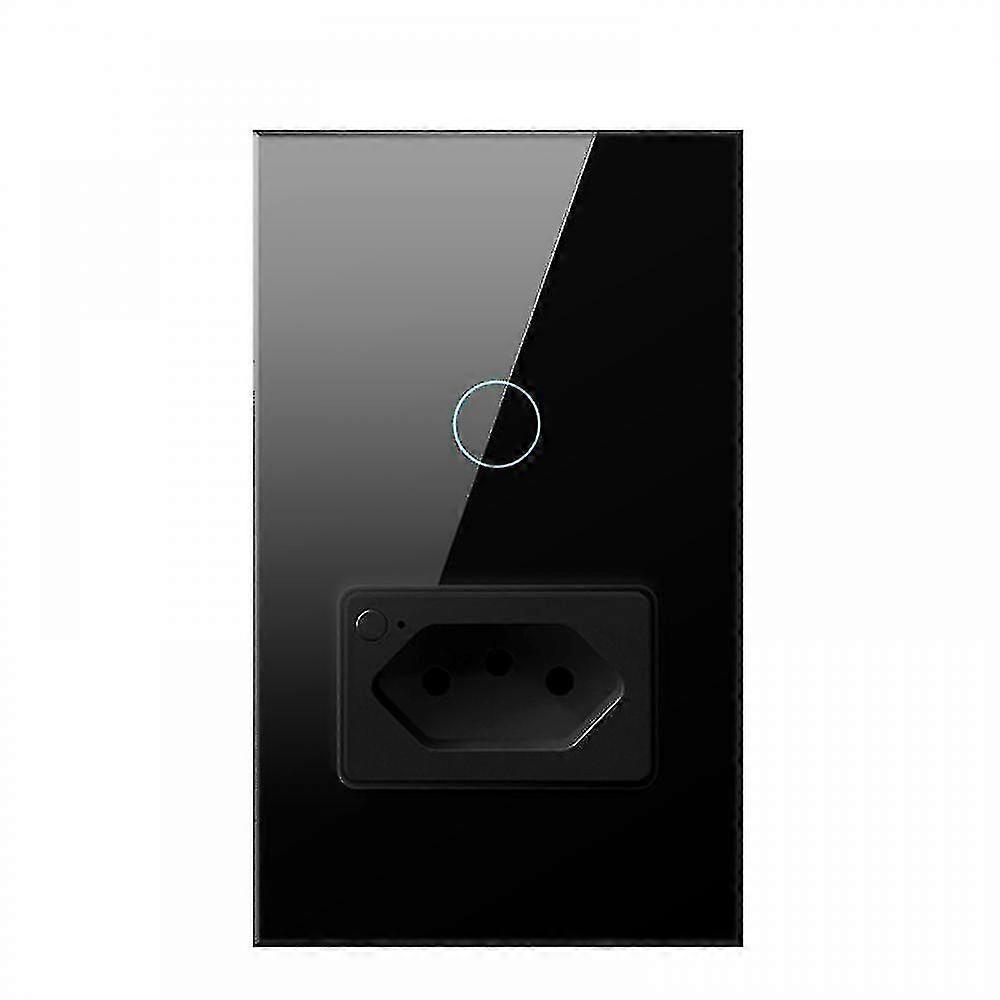 Tuya Wifi Brazil Smart Light Switch 20a Smart Plug Screen Touch Panel Switch Socket Smart Home