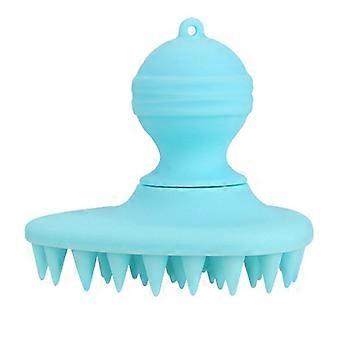Silikon Borsten Haar Kopfhaut Massagegerät Shampoo Bürste Nass Trocken Manuelle Kopfmassage Kamm Schrubber Peeling Entfernen Schuppen