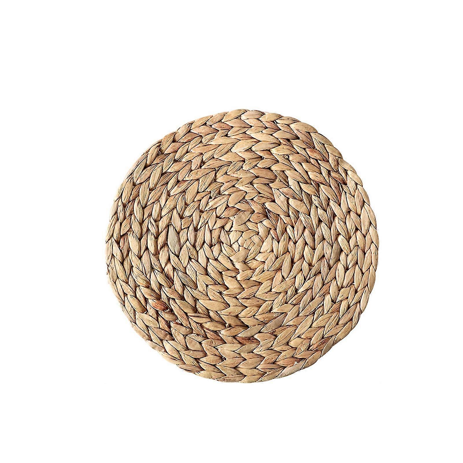 Boho Round Woven Placemats Water Hyacinth Placemats Table Placemats For Dining Table