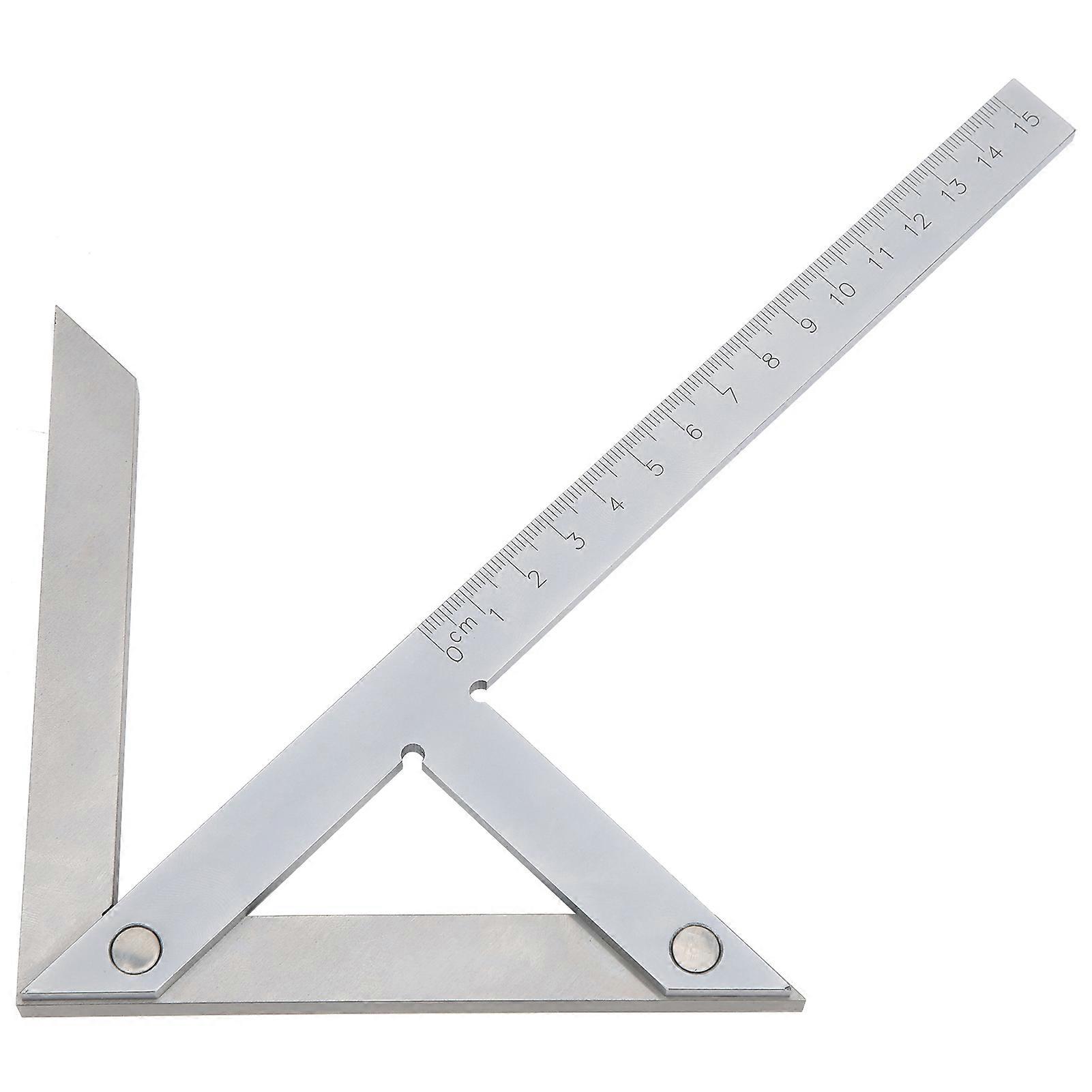 High Accuracy Center Angle Gauge Protractor Stainless Steel 45/90 Degree Angle Ruler Marking