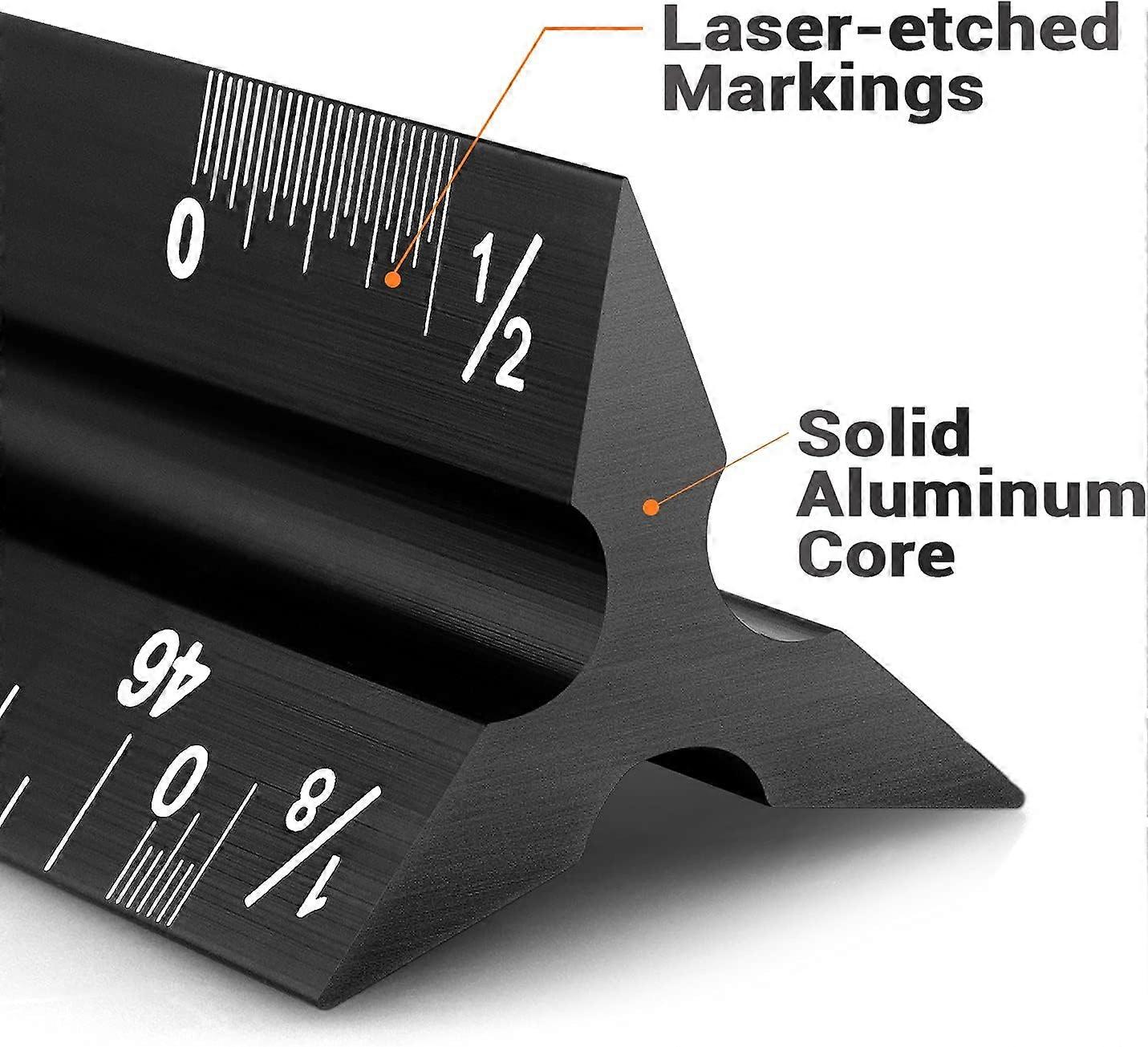 Architectural Scale Ruler Aluminum Architect Scale Triangular Scale Ruler for Architects, Draftsman, Students and Engineers