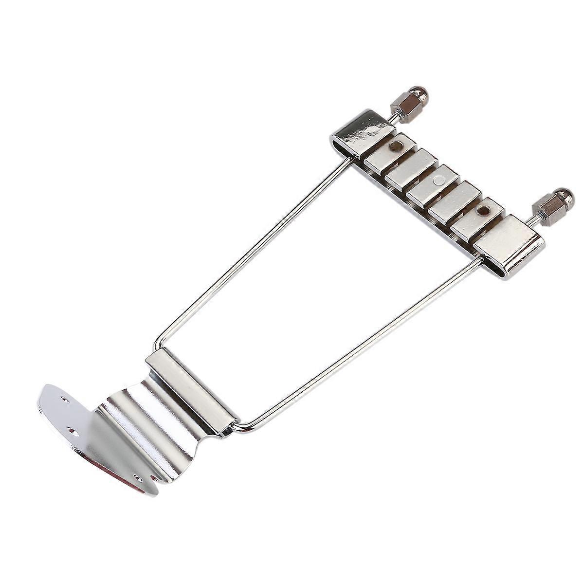 Professional Trapeze Tailpiece for 6-string Guitar (Silver)