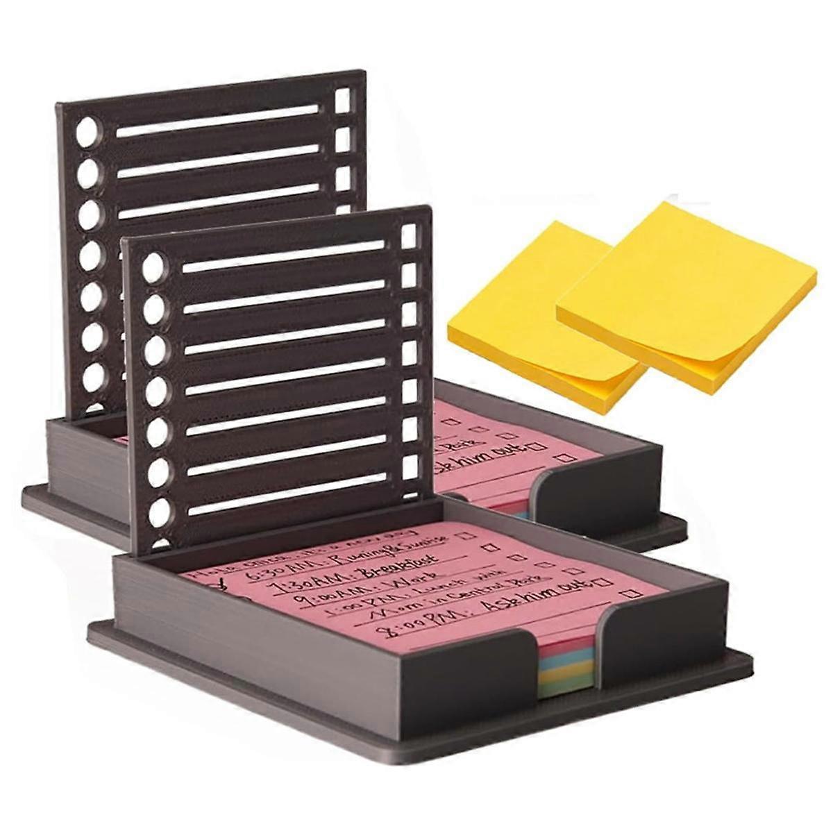 Note Template Sticky Note Holder with Stencil Note Holder Note Dispenser Holder for Desk