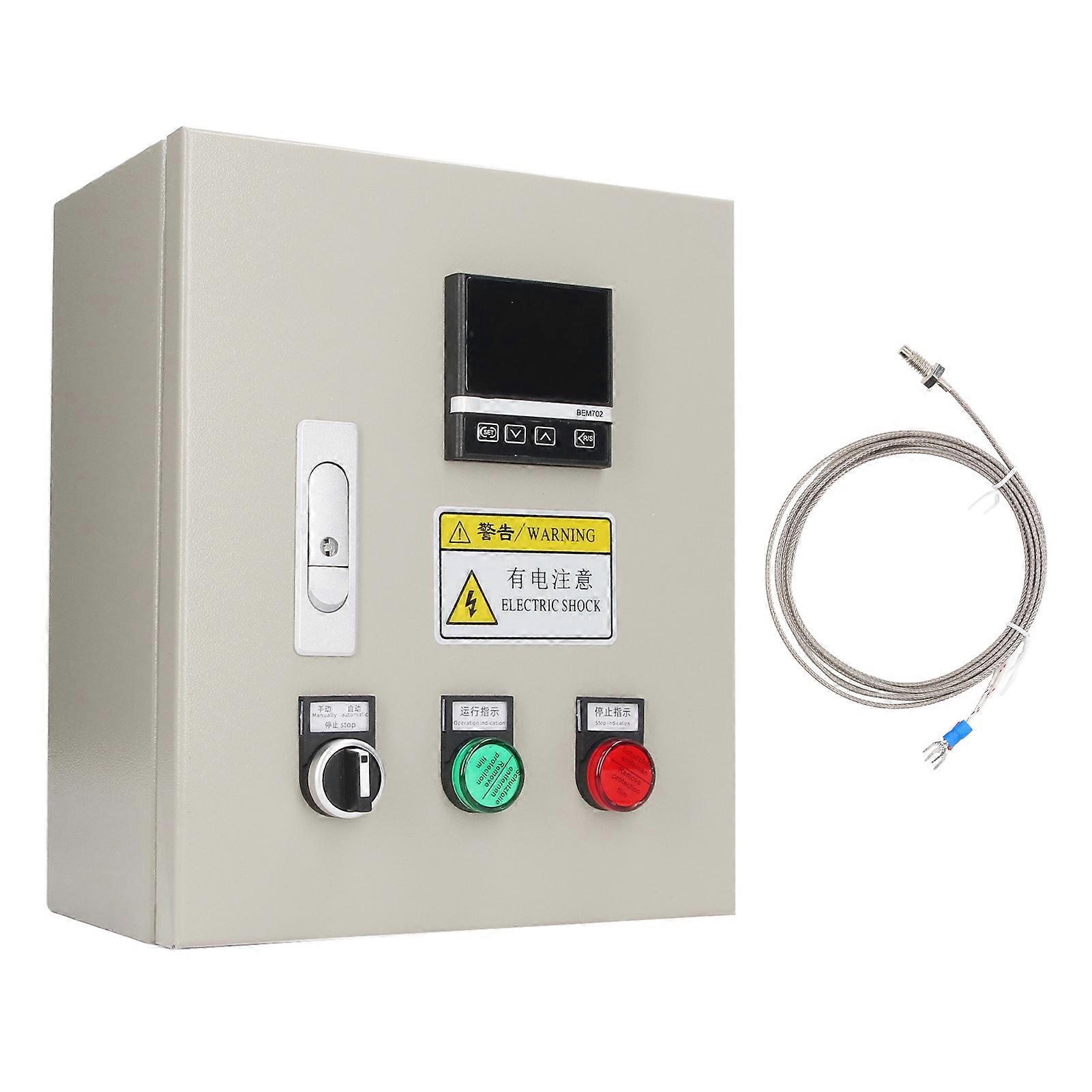 3 Phase PID Intelligent Temperature Control Box with Thermocouple Temperature Controller 380VAC 32A 15KW NO.3596