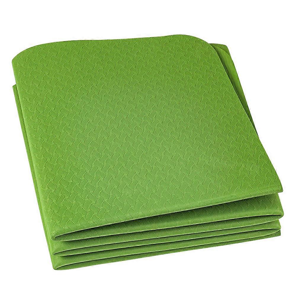 Foldable Yoga Mat Folding TPE Pilates Mat Non Slip Workout Mat Portable Exercise Mat