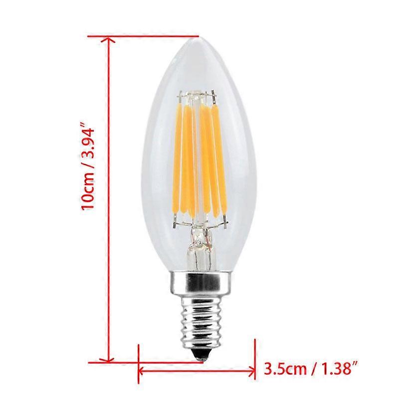 E14 4W Edison COB Filament Retro LED Light Candle/Flame Bulb Lamp Chandelier