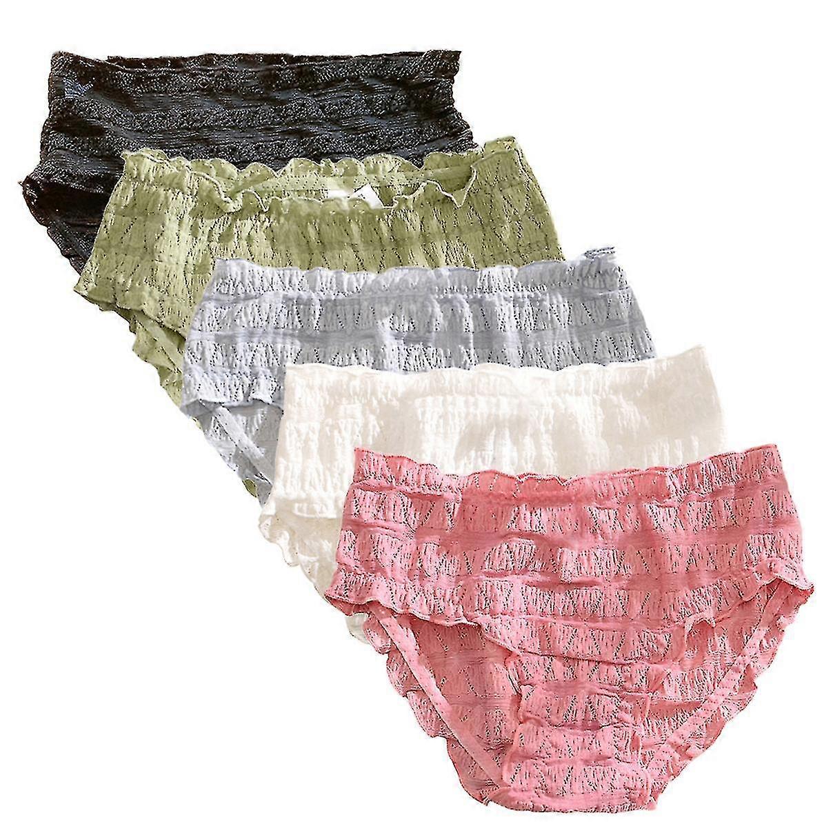 kvinners sexy truser mesh pustende truser boble blonder bikini