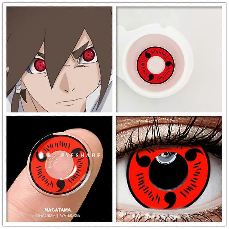 1 pár Anime Cosplay kontaktlencse szemhez Cosplay lencsék Anime lencse Halloween lencsék Éves cosplay kontaktlencsék