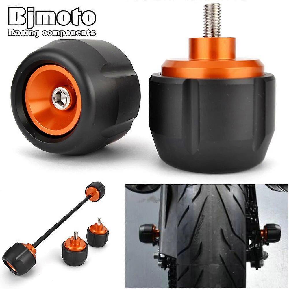 For KTM RC390 RC 390 Motorcycle Front Rear Axle Fork Wheel Protector Crash Sliders 2022 2023