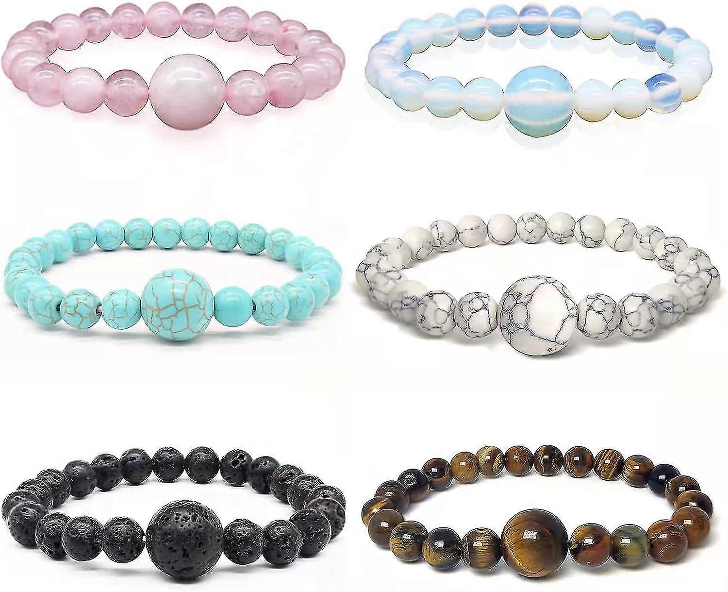 6個の乗り物酔い防止リストバンド、乗り物酔い、つわり、車酔いのための抗吐き気ブレスレット調整可能なモーション吐き気緩和バンド