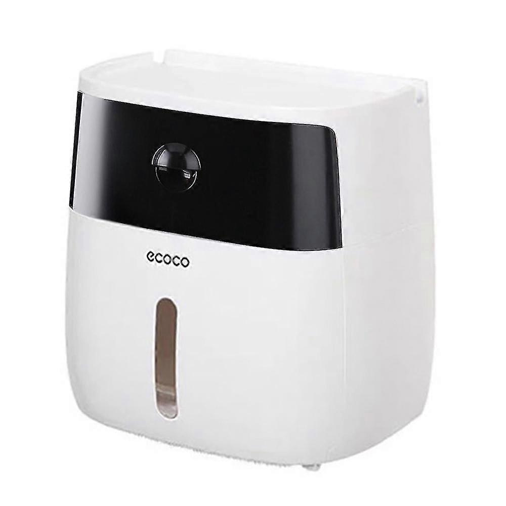Double Layer Toilet Paper Holder Bathroom Storage Rack Waterproof Tissue Box Wall Mounted Toilet R