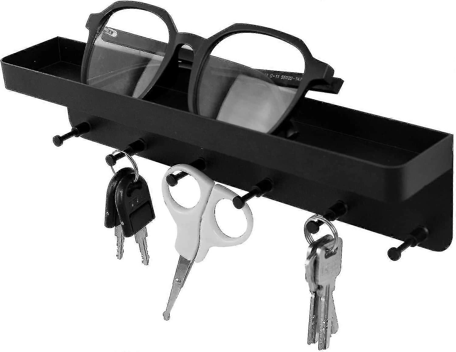 Key Holder, Key Wall Organizer, Stainless Steel Key Shelf, Key Hook With Shelf