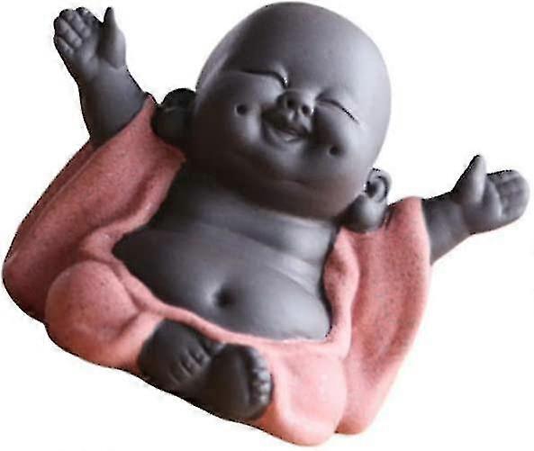 Rechte Buddha-Statue - Orange