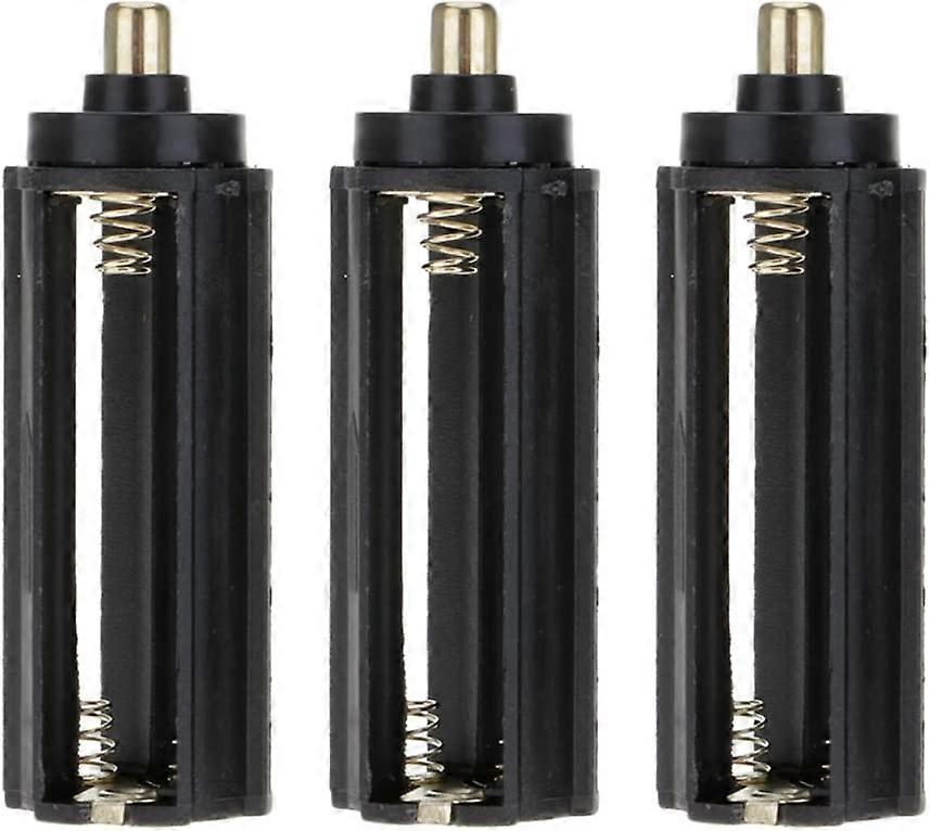 3pcs 3x1.5V AAA Cylindrical Battery Compartment for 18650 Flashlight