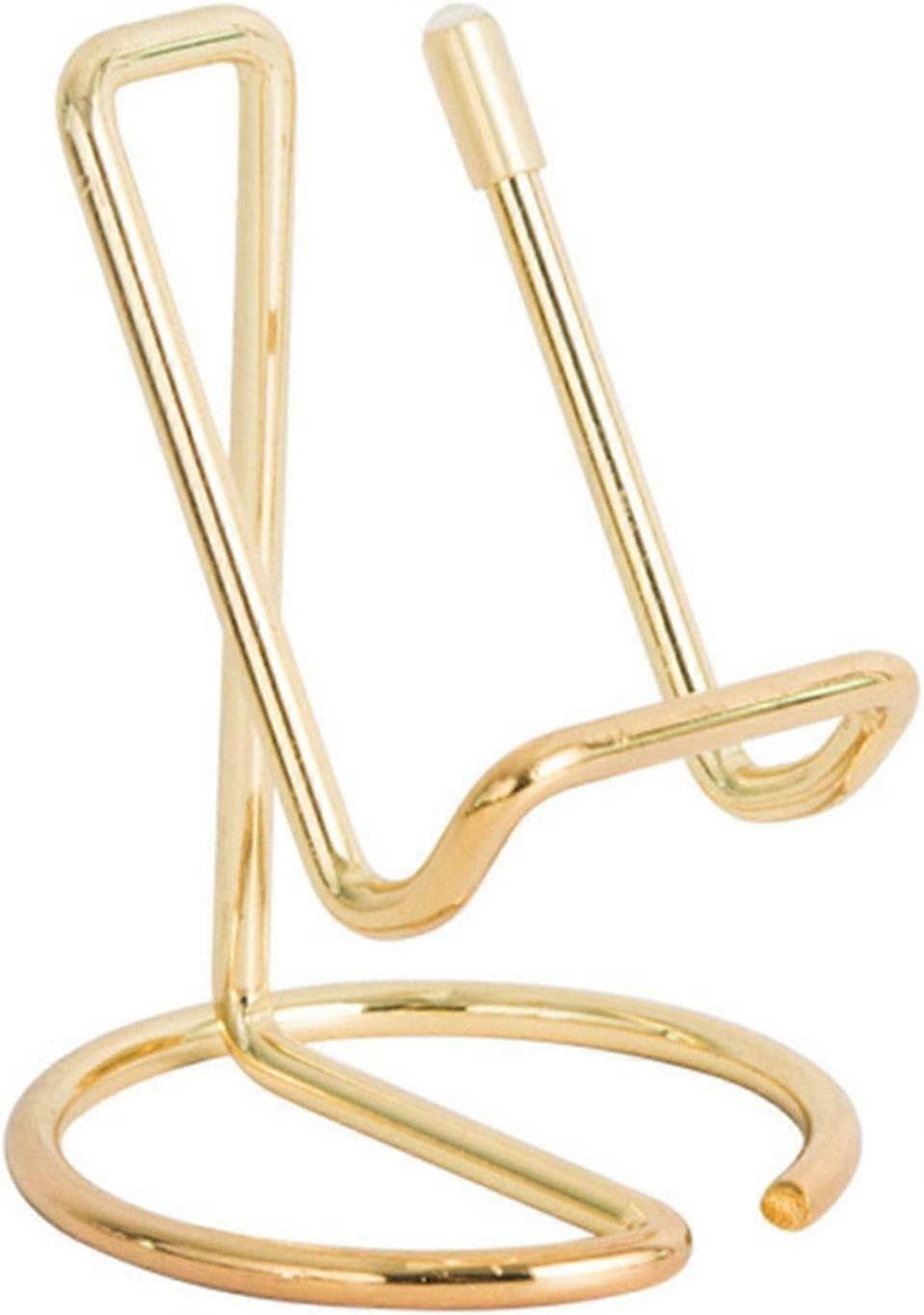 Soporte de teléfono de hierro forjado, dorado