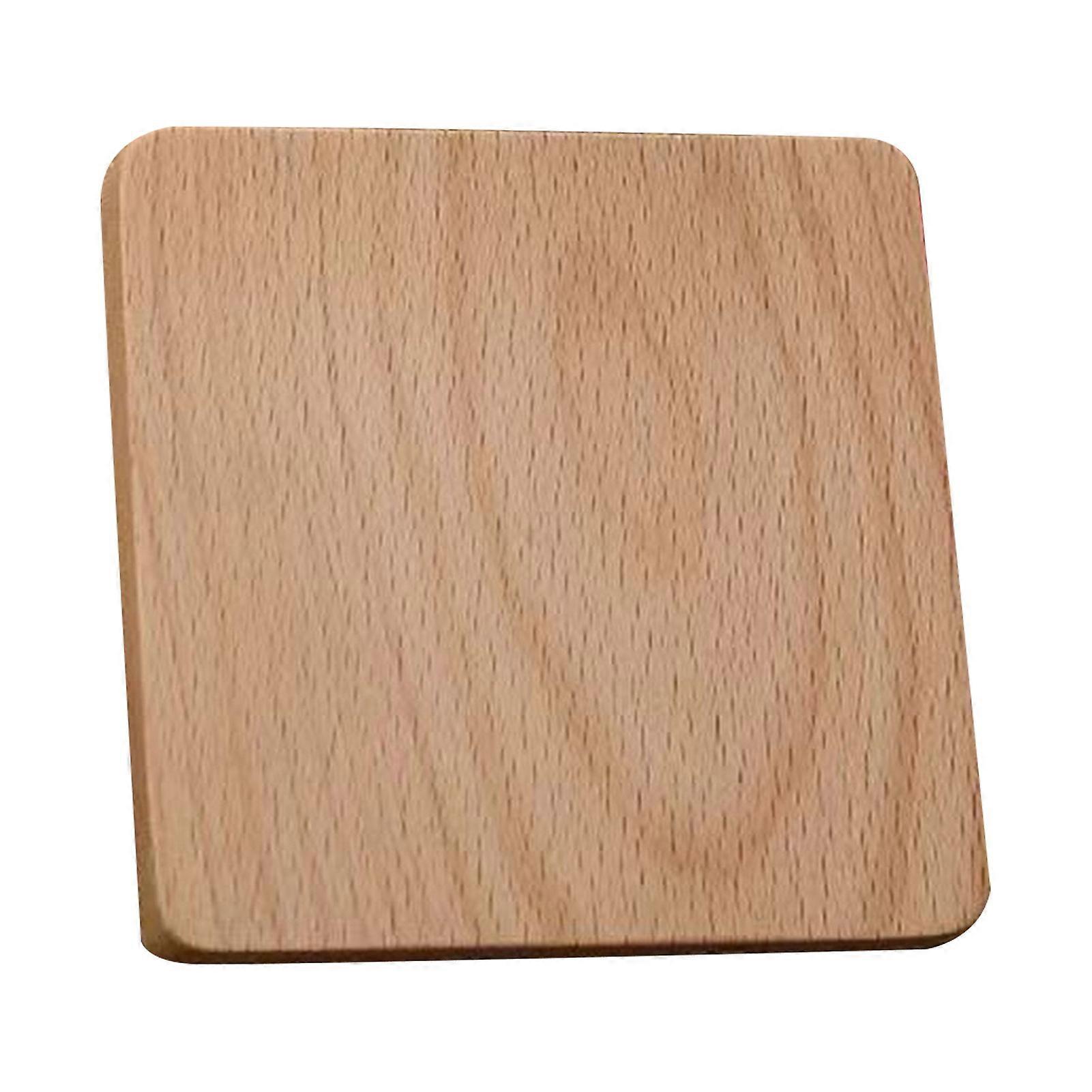 Wooden Coaster Smooth Round Tea Coaster Easy to Clean Coffee Cup Protective Pad for Home Decorations