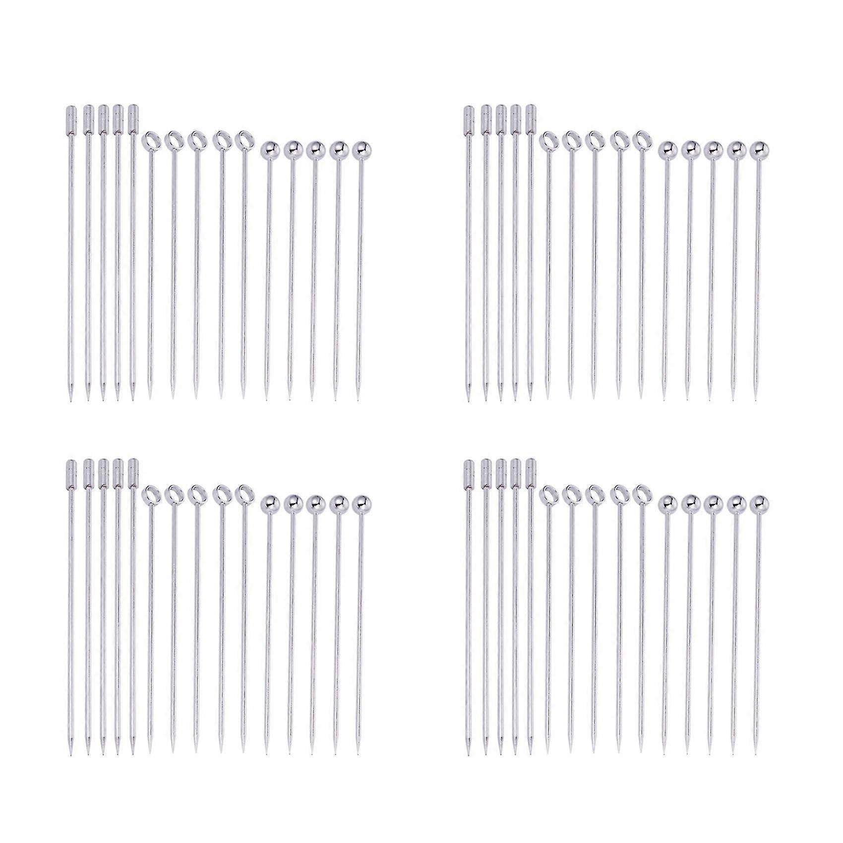 60x RVS Cocktail Plectrums Martini Plectrums Set/YY