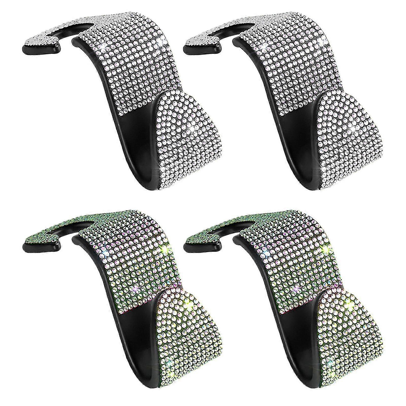 4pcs Seat Back Drilling Hook Hidden Creative Car Multifunctional Seat Hook Bag