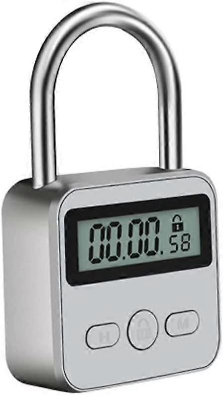 Digitale Zeitsperre, Smart Time Lock Max Timing Lock, Zeitsperre mit LCD-Display, Zeitsperre mit Timer, Kitchen Safe Time Lock, Wiederaufladbare USB-Sicherheit
