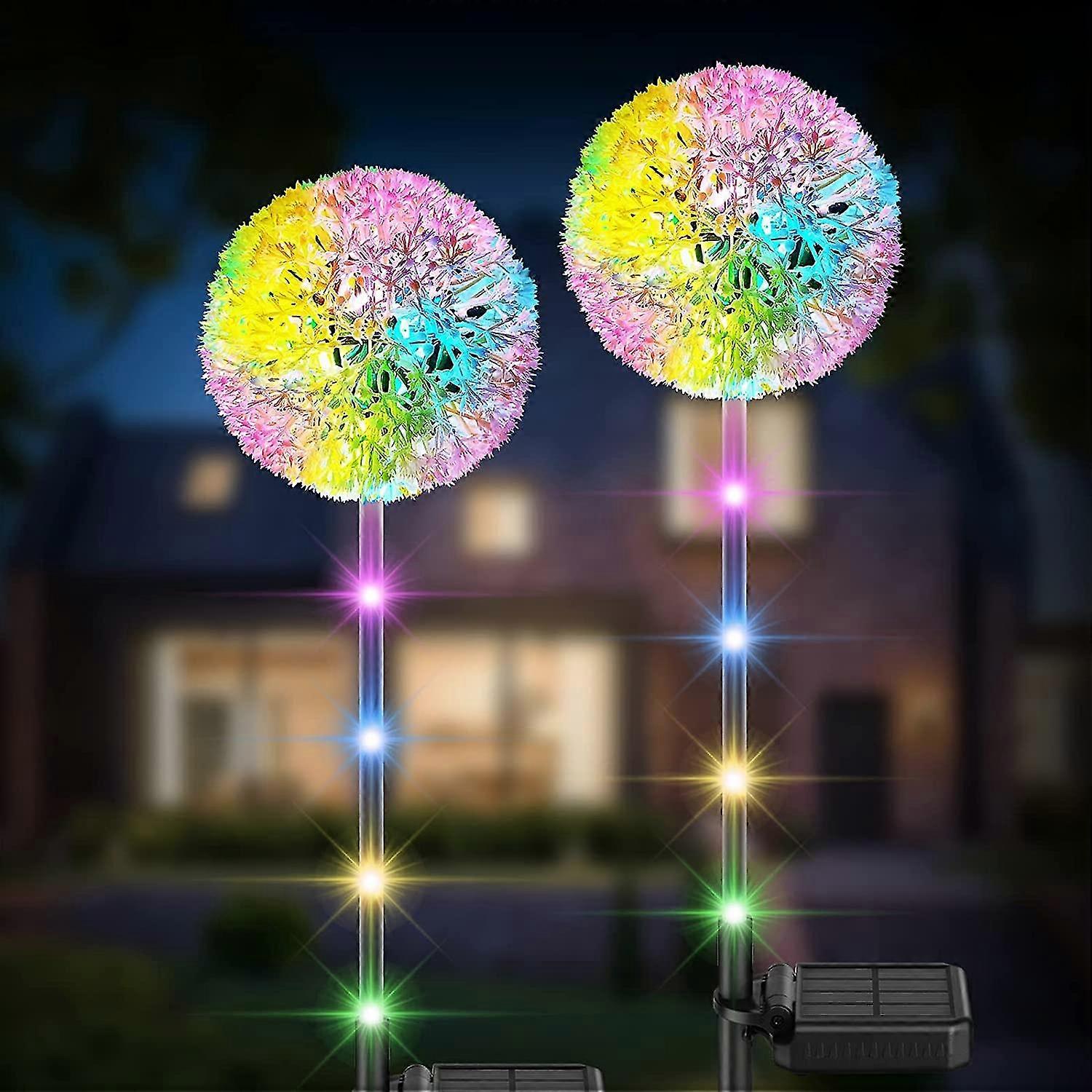 2 pack 36 led solar garden lights