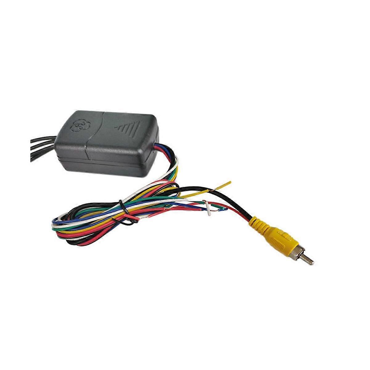 4 Cameras in 1 Video Control Image Combiner Channel Converter Box for Car Driving System Front Rear