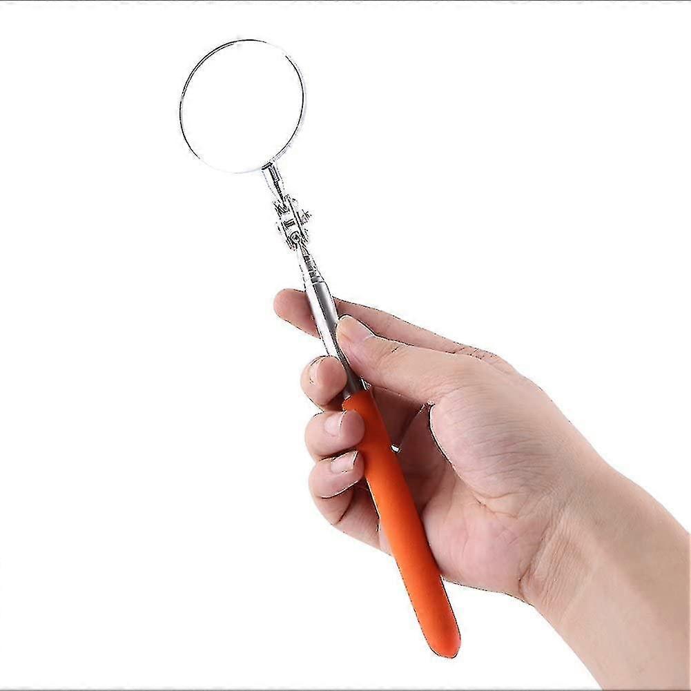 Round Telescopic Retractable Repair Tool Hand Tool With Handle Inspection Mirror(50x600mm)
