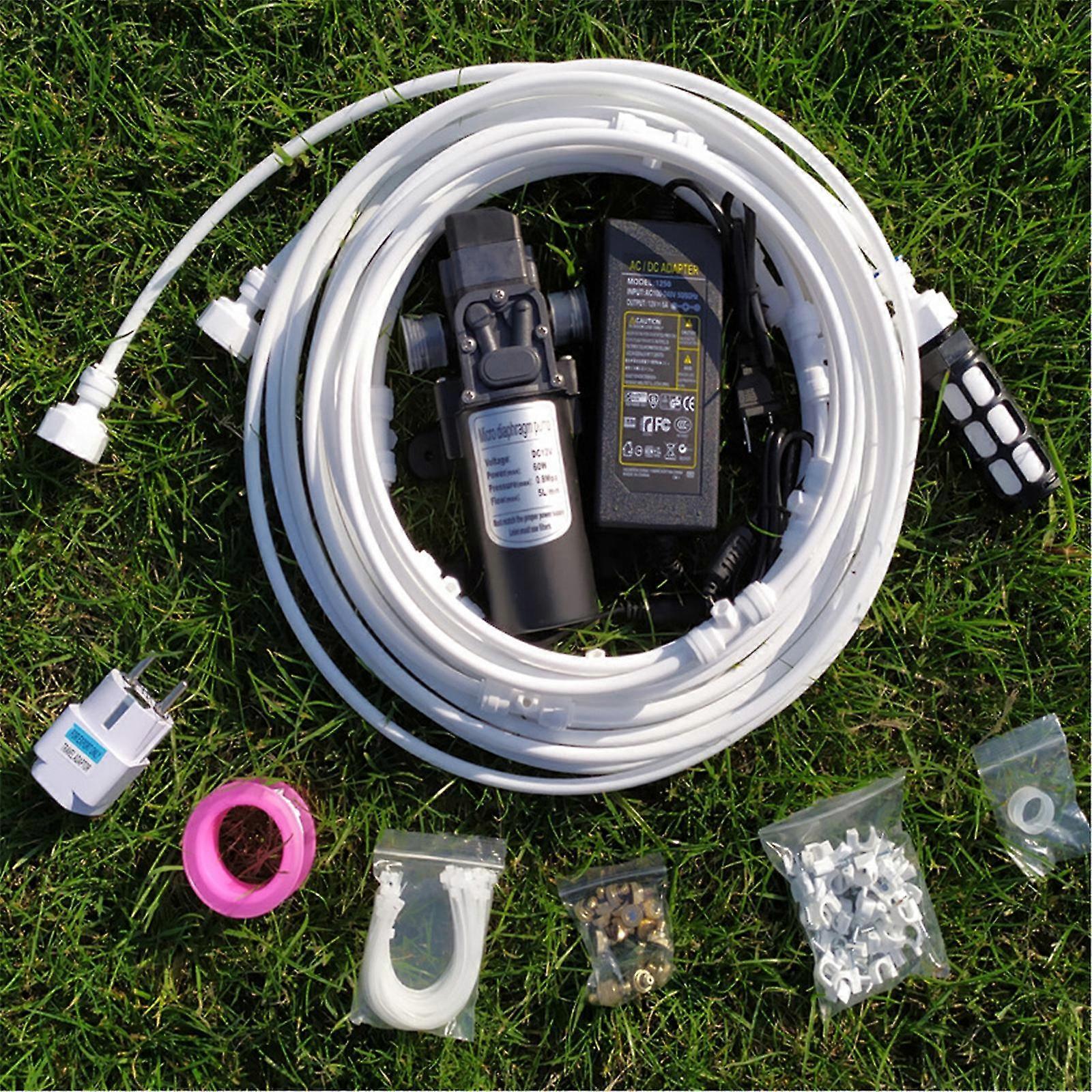 Misting Cooling System Outdoor System For Patio Garden Trampoline Greenhouse