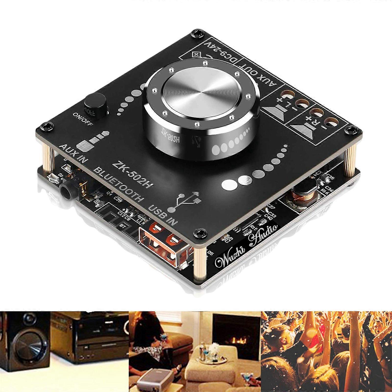 50W + 50W HiFi ثنائي القناة مكبر للصوت متوافق مع Bluetooth ستيريو مجلس الصوت جديد