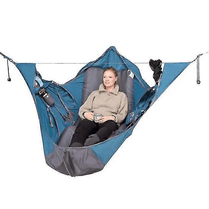 2021 Outdoor Camping Hammock With Mosquito Net Hanging Sleeping Bed Portable High Strength Sleeping Swing-QH