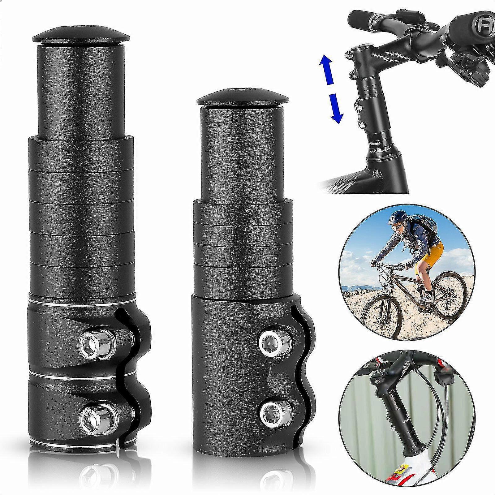bicycle fork stem extender handlebar riser extension adapter for mountain bike