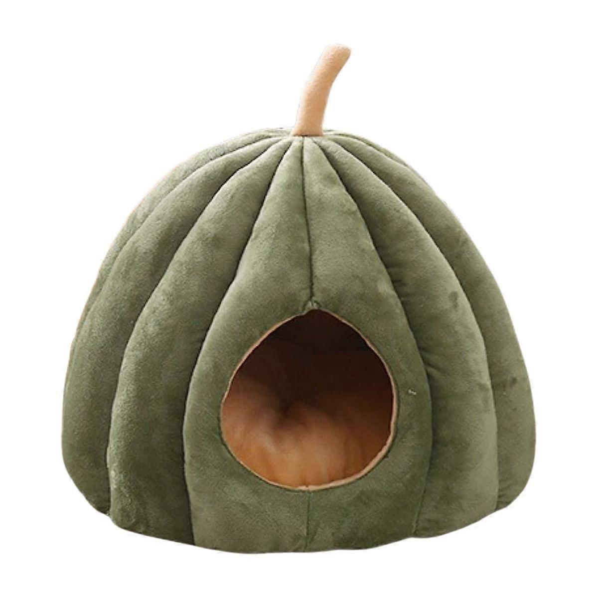 Warm Cat Nest in Winter PumpkinShaped Cat Bed Closed Comfortable Pet Sleeping House Comfortable Ca