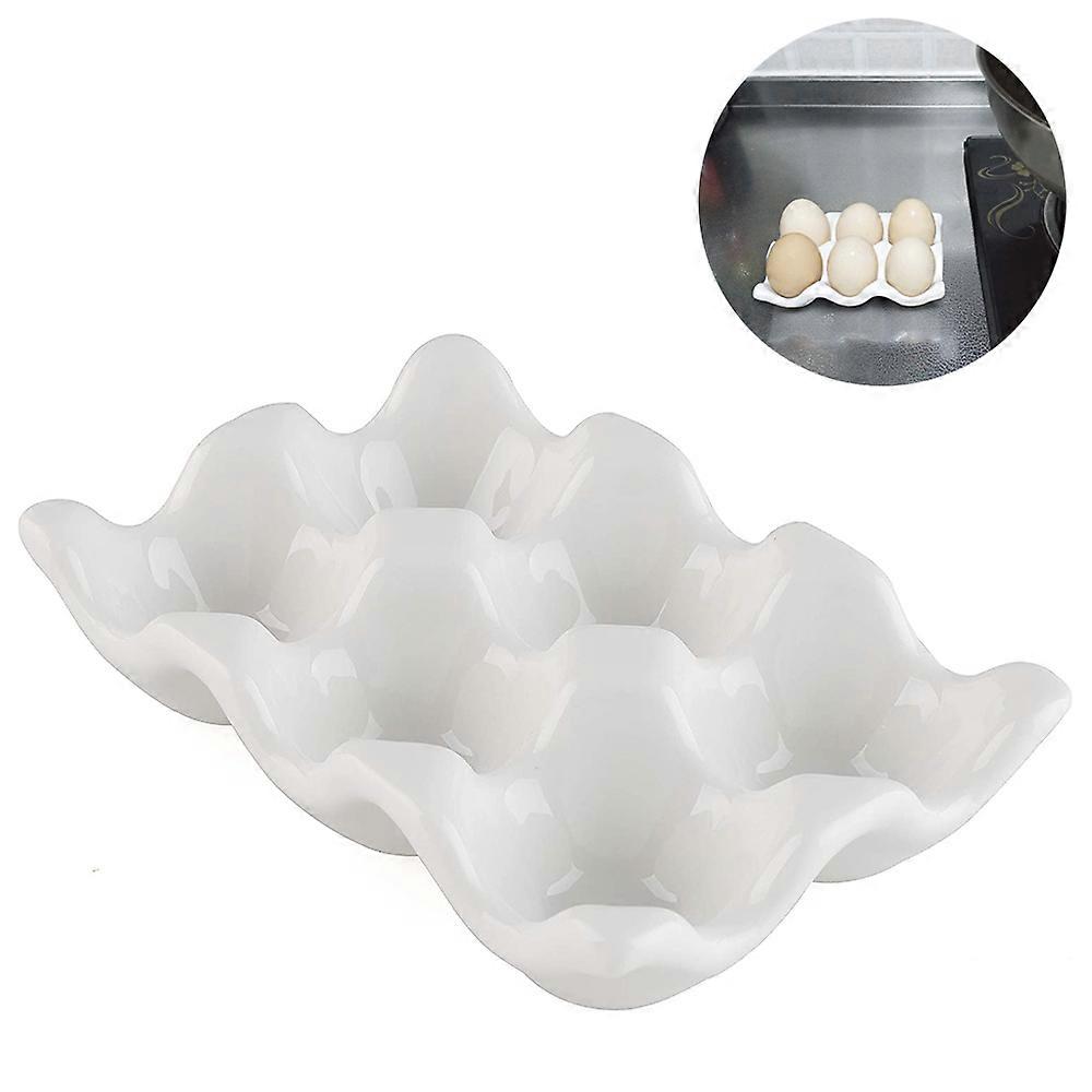Ceramic Egg Plate, Kitchen Restaurant Fridge Storage and Cookable