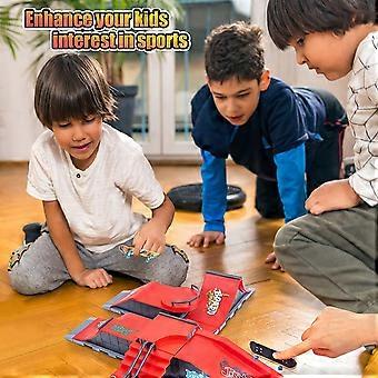 Set Fingerboard Skatepark Aolieh - Rampe, 2 Planches, Accessoires - Jouet Pour Enfants 9+