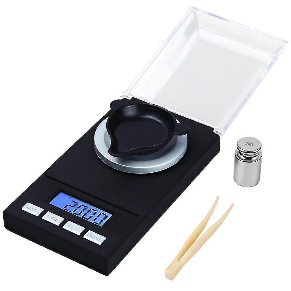 Precision Electronic Scale 50g/0.001g Digital Scale Pocket Scale With 50g Calibration Weight Lcd Di